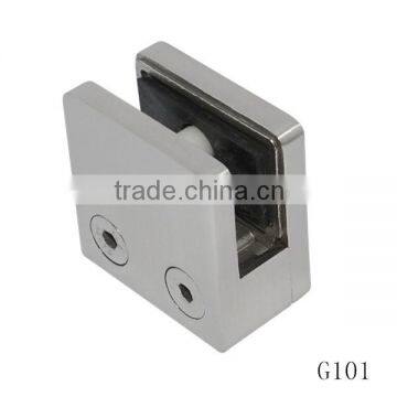 Stainless Steel 304 Large Square Glass D Clamp for flat Surface (G101)