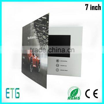 2016 Fashionable and popular LCD video greeting card