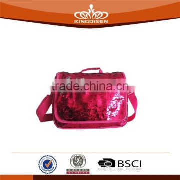 florescent pink paillette handbag sequin shoulder bag for women