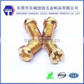 slotted and phillips brass screws