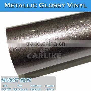 CARLIKE Waterproof Strong Glue Blue Metal Car Wrap Foil Metallic Paper photo-2