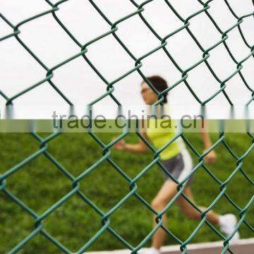 galvanized pvc coated chain link fence for playground and gardens