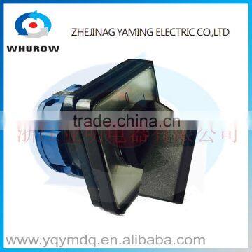 LW26-20/1 High quality dc voltage automatic electrical changeover rotary cam switch two poles 20A one pole sliver point contacts