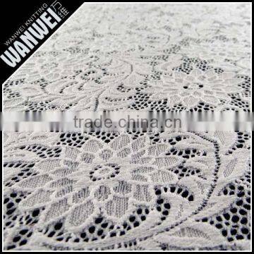 Chrysanthemum Flower Elastic Bright Fabric Manufactur Selling Spandex Nylon Lace Fabric Wholesale K-166 photo-3