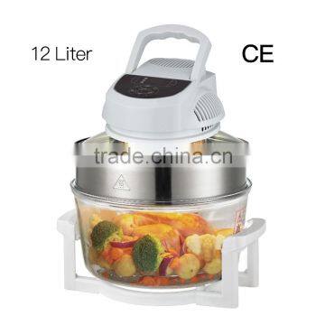 Digital electric multi cooker with extender ring accessories