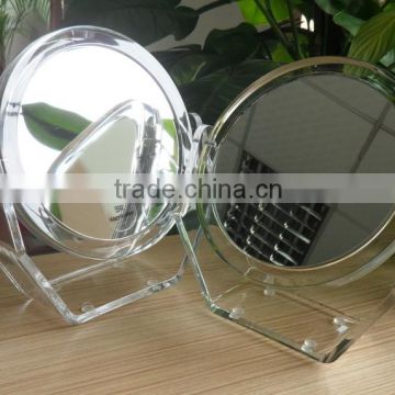 5x Magnification clear acrylic makeup mirror