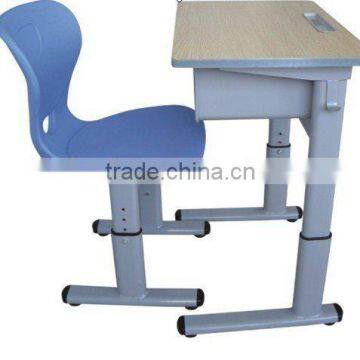 School single student desk and chair