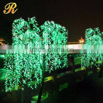 Outdoor led weeping willow tree lighting for christmas decorations