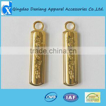 nickel free gold Metal Zipper Pullers for bags