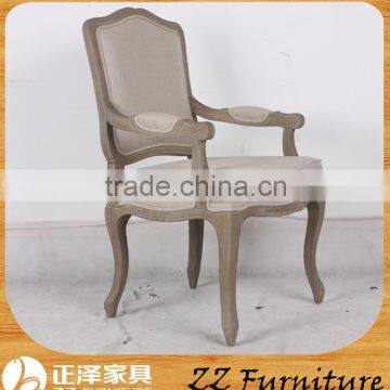 Rustic Wood Banquet Dining Chair With Arm