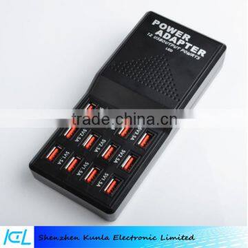 Wholesale 12 Port 5V Output Max 3.5A Charging HUB Multipe USB Desktop Fast Charger for Smart Phone Tablet PC