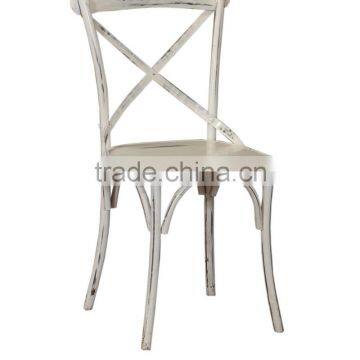 X CROSS METAL DINING CHAIR , INDUSTRIAL JODHPUR METAL DINING CHAIR