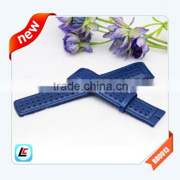 Dark blue popular genuine leather watch bracelet for women