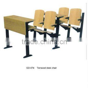 steel&multi-plywood school desk&chair