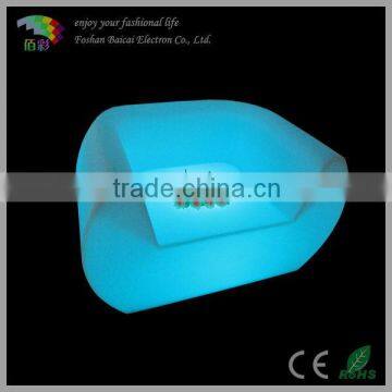 light colour change three seats LED sofa indoor/garden