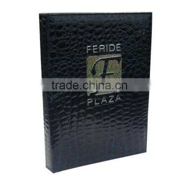 hotsale leather hotel Elegant menu cover