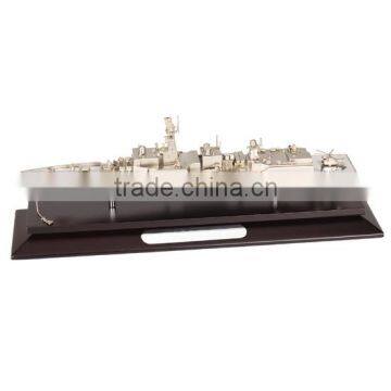 3D engraved Zinc alloy sailboat model for meeting room decoration, metal crafts shipping corporation souvenir