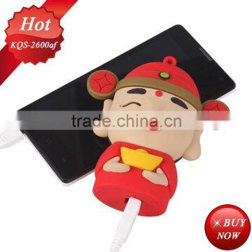 Chinese Cartoon characters design smart phone power bank 2600