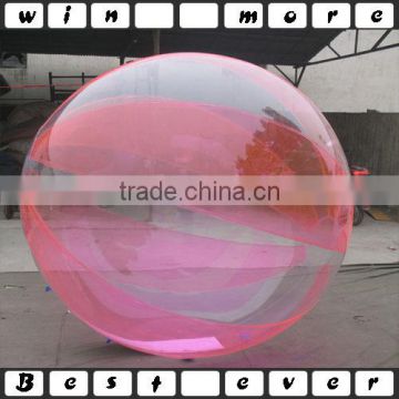 cheap pink inflatable water ball at low price,funny water roller ball for sale