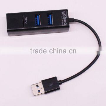 USB 2.0 HUB with TF Card Reader Combo