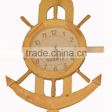 2013 New Design Winding Wooden Wall Clock for Sale