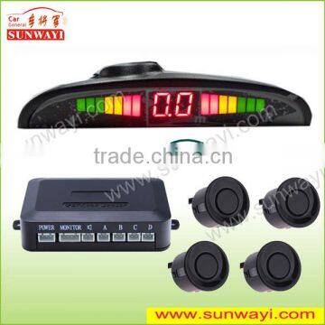 LED car parking sensor system with reverse backup radar