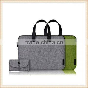 2014 Wholesale felt laptop briefcase with 2 piece