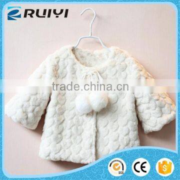 kids winter fur coats young girls coats