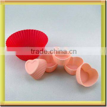 Multi Colors Heart Shape Make Cake Silicone Bakery Mold photo-3