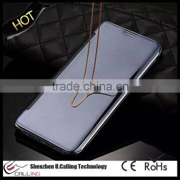 Top Grade For Samsung Note 5 Transparent Mirror View Smart Cover photo-4