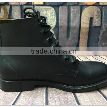 Man Dress Army Black Leather Officer Police Shoes photo-3