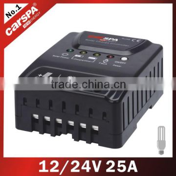 Solar Controller with dc output load,best price solar charge controller 12/24V 25A