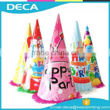 custom make fancy paper party decoration birthday hat