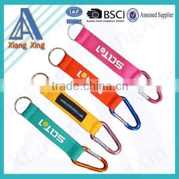 Customized printed the factory direct sale short nylon keychain lanyard