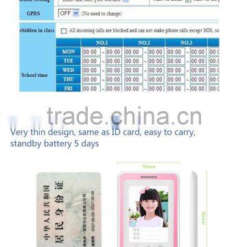 Hot Sale Fashion Small Credit Card Size Top Quality Wearable Phone and Locator Smart Devices for Kid Support IOS, Android System photo-2