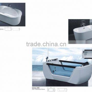 Comfortable Design Freestanding Acrylic Portable Material Bathtub