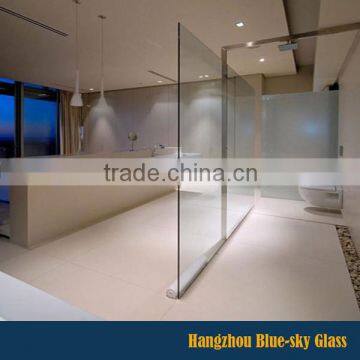 10mm competitive price toughened glass bathroom partition