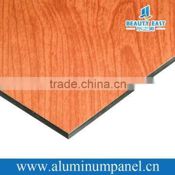 4MM PVDF Wood Finish Aluminum Composite Panel ACP