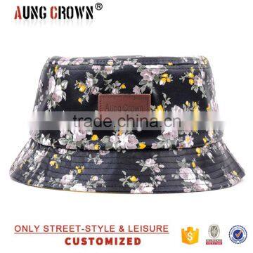 floral print bucket hats for women