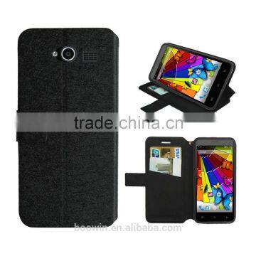 Black book leather case For mobistel F6 case standing wallet leather case with high quality factory price