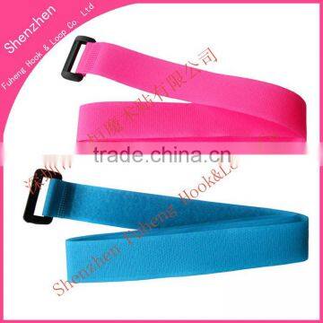 Widely used hook&loop strap nylon tape with plastic ring