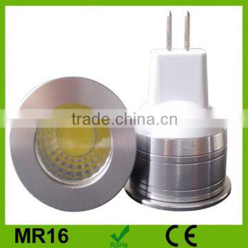 2016 High lumen cob 12v mr16 led light