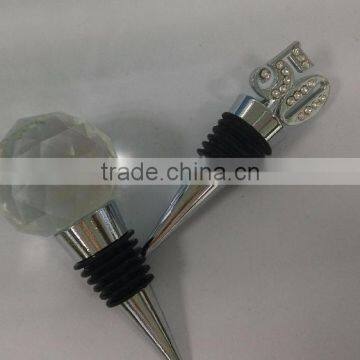 Crystal Wedding Anivesary Wine Bottle Stopper photo-2