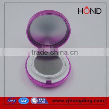 hot sale silk-screen top quality gold cosmetic jars/make up mirror compact