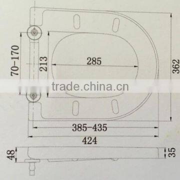 The Sense of Antibacterial Ceramic Toilet Cover photo-4