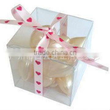 accept custom foldable box with ribbon