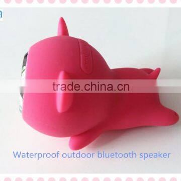 2015 Mini Cute Piggy Shape Bluetooth Waterproof Speaker Shockproof Silicone Speaker photo-2