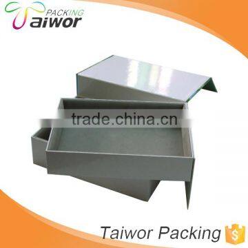 Alibaba Custom order environment magnetic cardboard square gift box