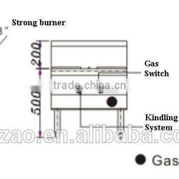 JINZAO SPS-1-8C-N 5-Star Hotel Chinese Commercial N.G.Single Burner & Single Circle Soup Stove photo-2