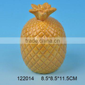 High quality pineapple shape ceramic seasoning pot